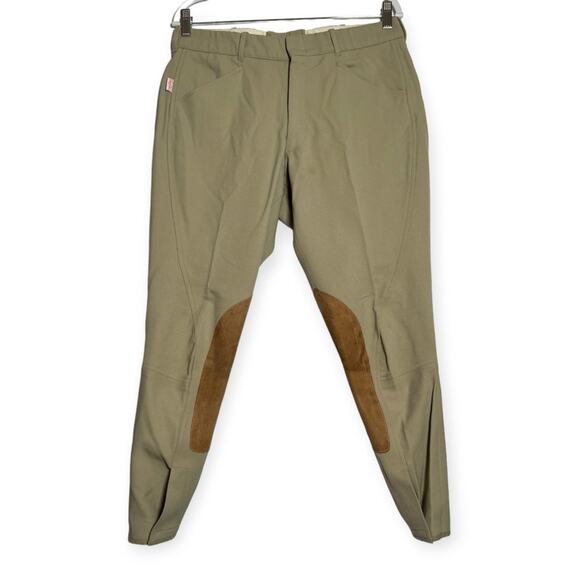 The Tailored Sportsman English Riding Habits Breech SIZE 34 Tan Beige Pants EUC - Picture 1 of 12